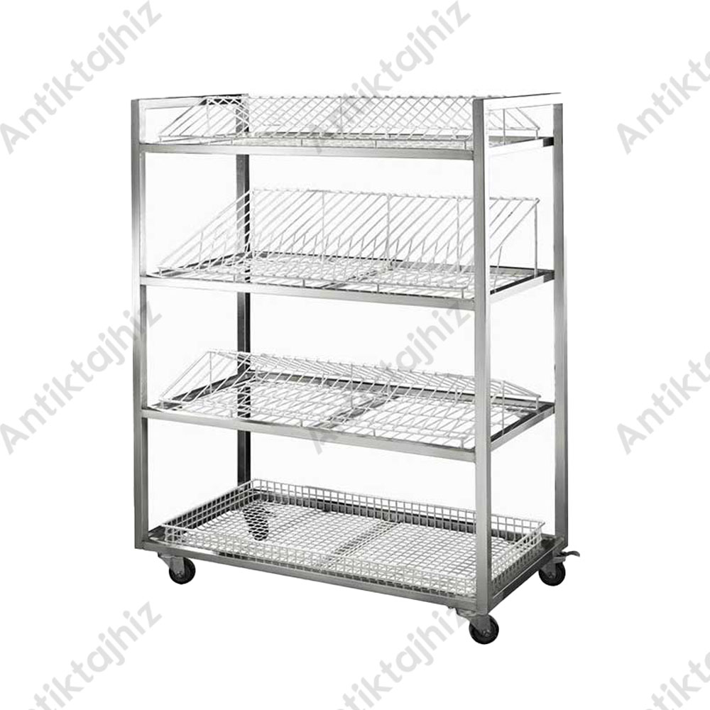 ترولی آبچکان 4 طبقه با توری